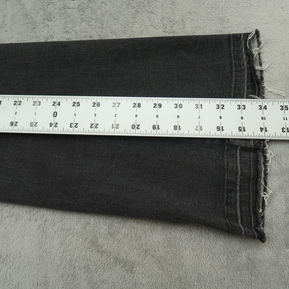 Tractr Jeans Women's Size 31 Gray Mid-Rise Flare Denim 34" Inseam Distressed - Picture 5 of 16